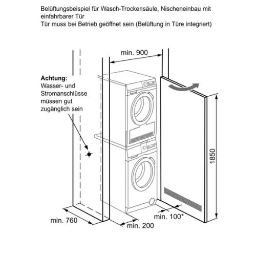 Preiswerte Variante Waschturm Electrolux – Bild 3