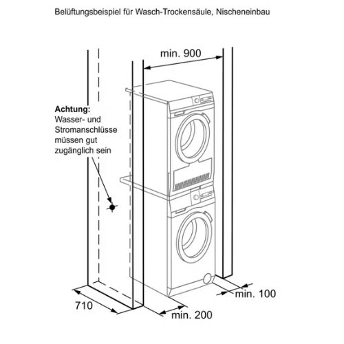 Preiswerte Variante Waschturm Electrolux – Bild 2
